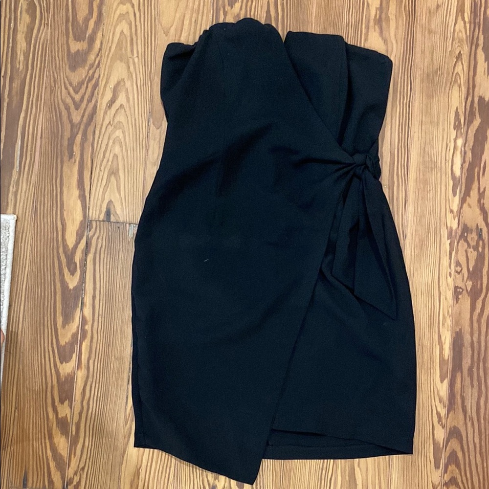 Black Strapless Mini Dress